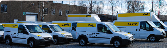Hertz Biludlejning tilbyder leje af flyttebil, varevogn og kassevogn så du har plads til det hele