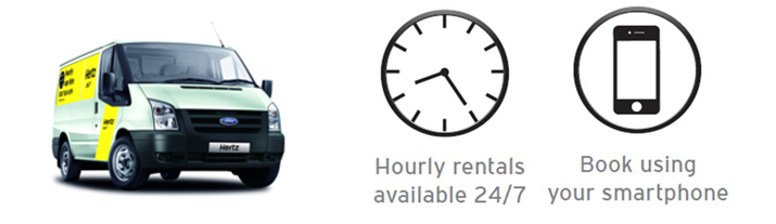 hourly van rental 