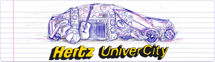 Per la prima volta da Hertz, il noleggio per i giovani universitari.