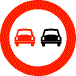 overtaking forbidden