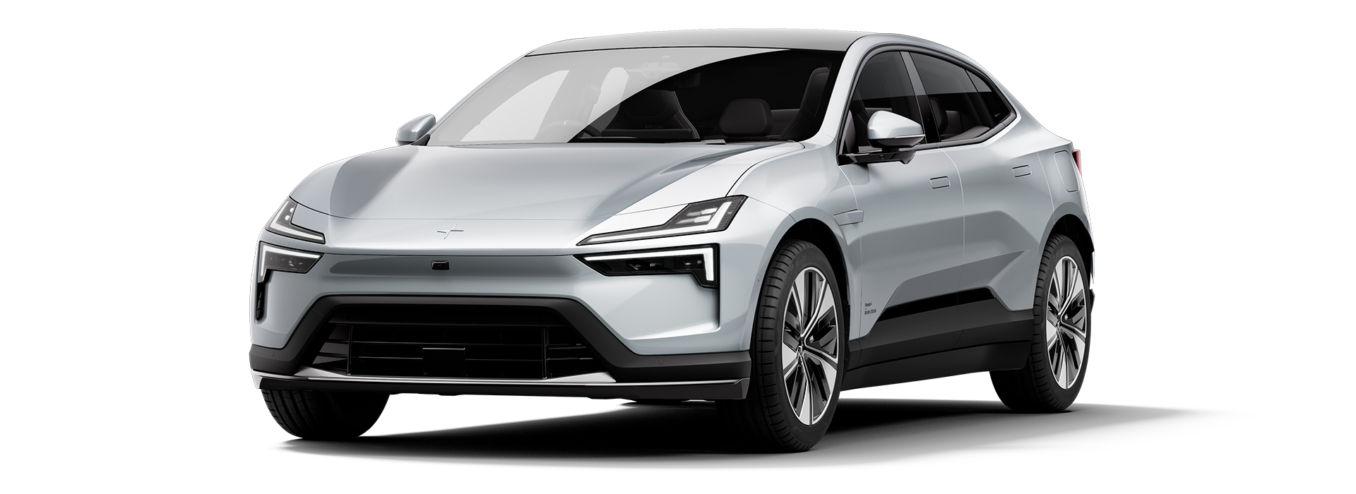 polestar 4 car in gray with black details 