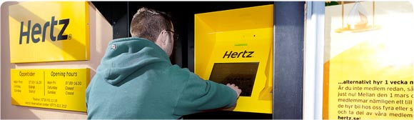 Hertz Self Service Kiosk