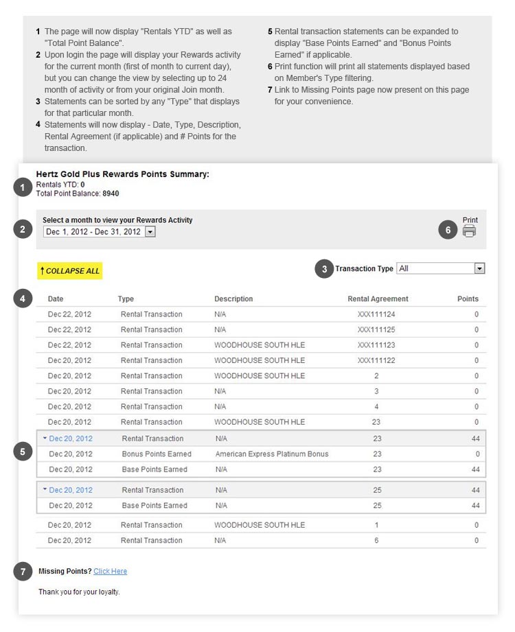 1929+ Hertz business account info