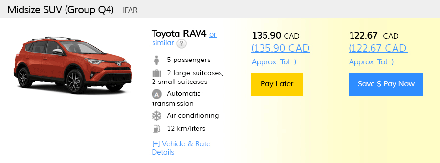 Pre Pay Car Rental, Pay Now and Save