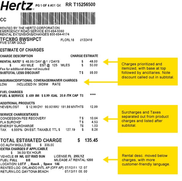 New Rental Agreement at U.S. Locations